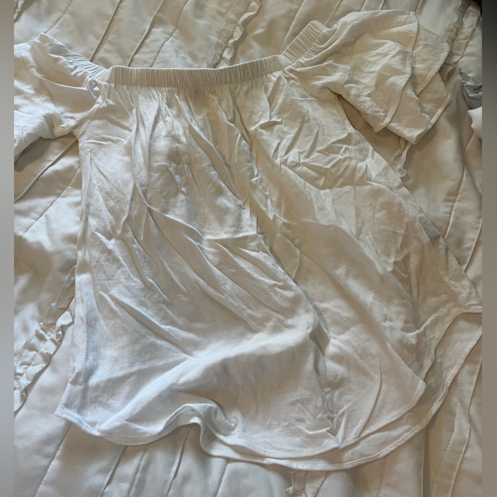 White off the shoulder